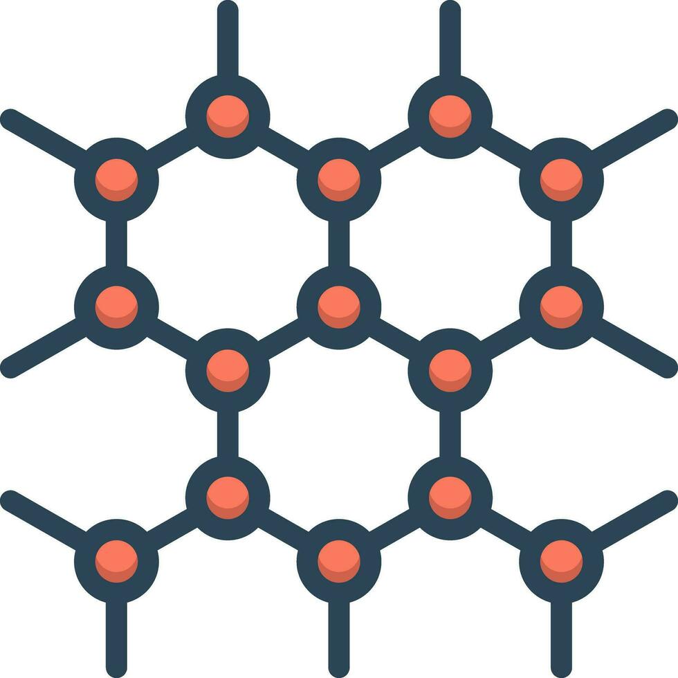 color icon for graphene vector