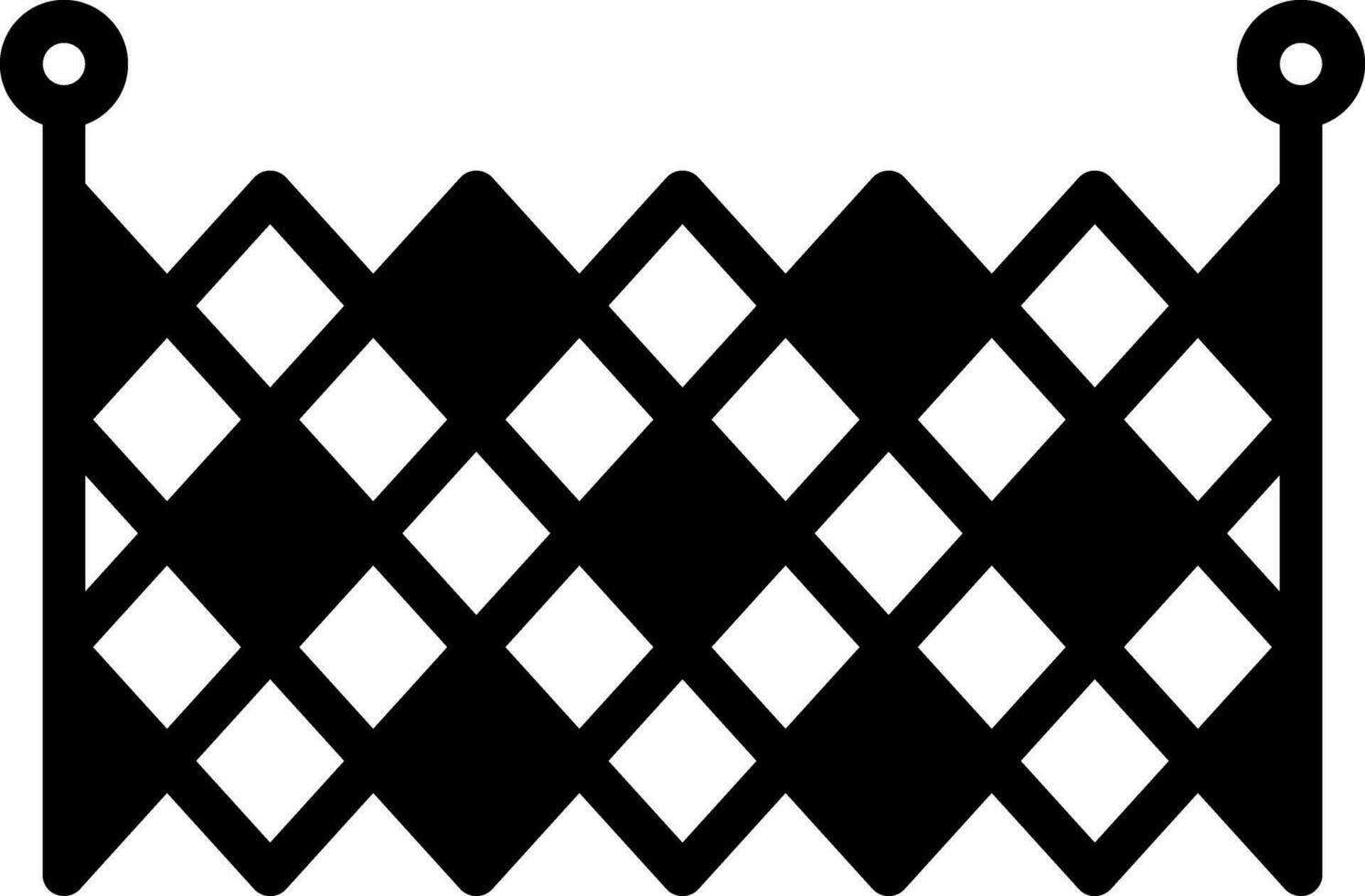 solid icon for fence vector