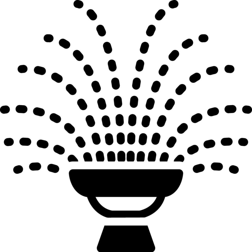 solid icon for fountain vector