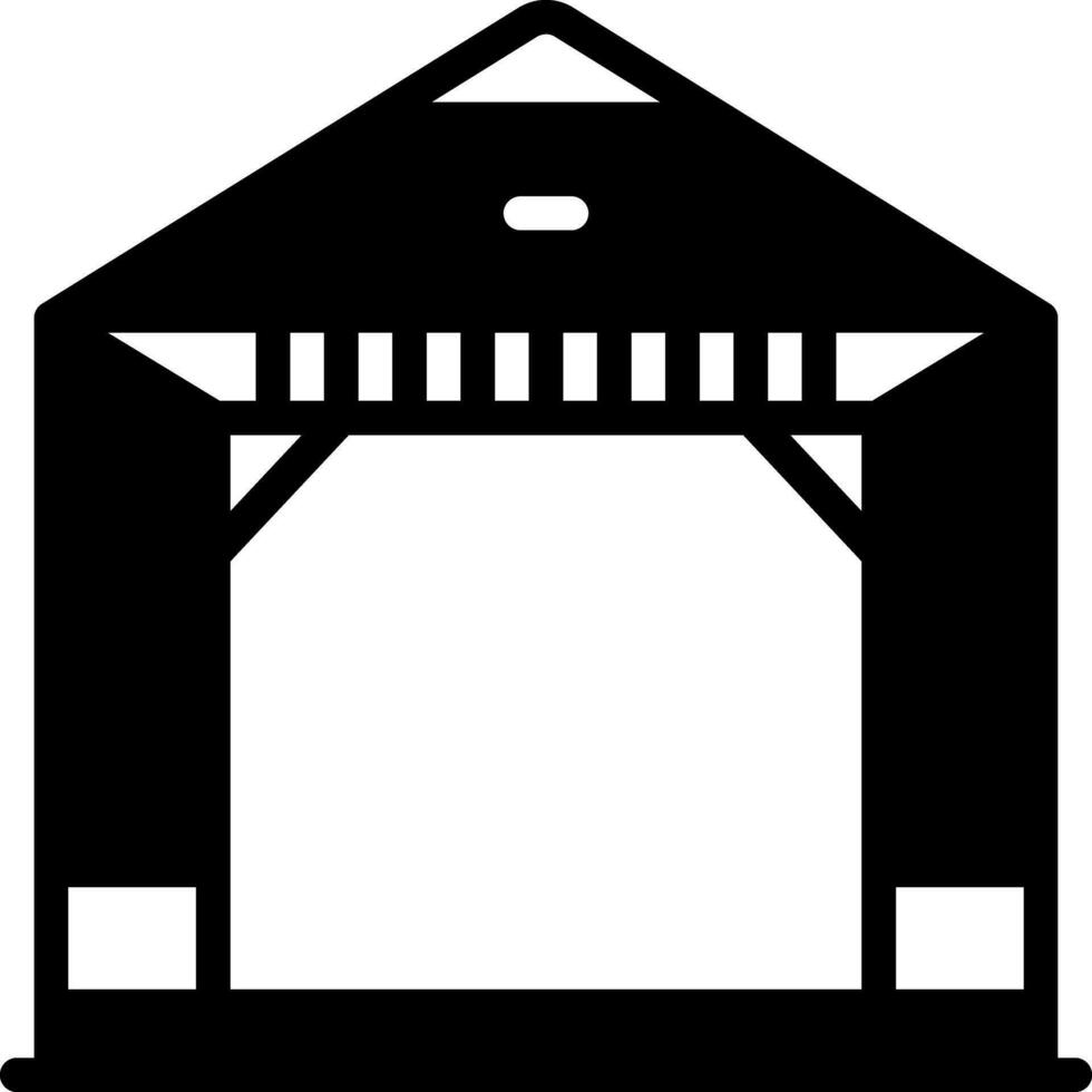 sólido icono para pérgola vector