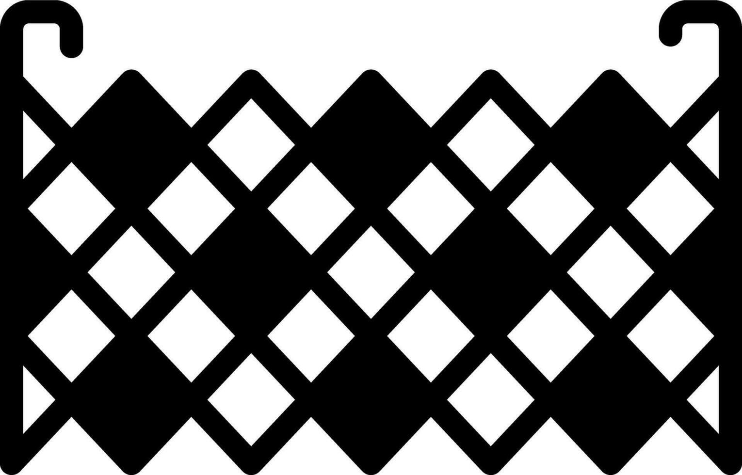 solid icon for fence vector