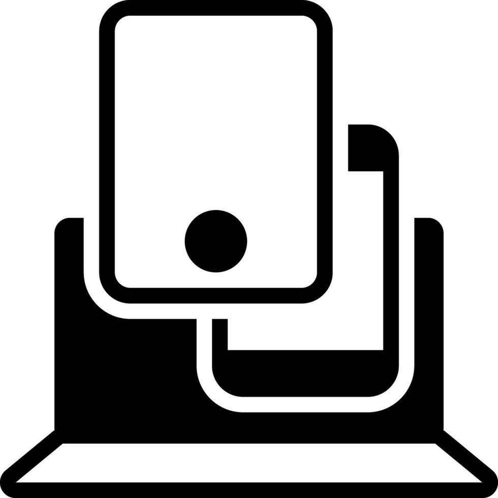 solid icon for devices vector