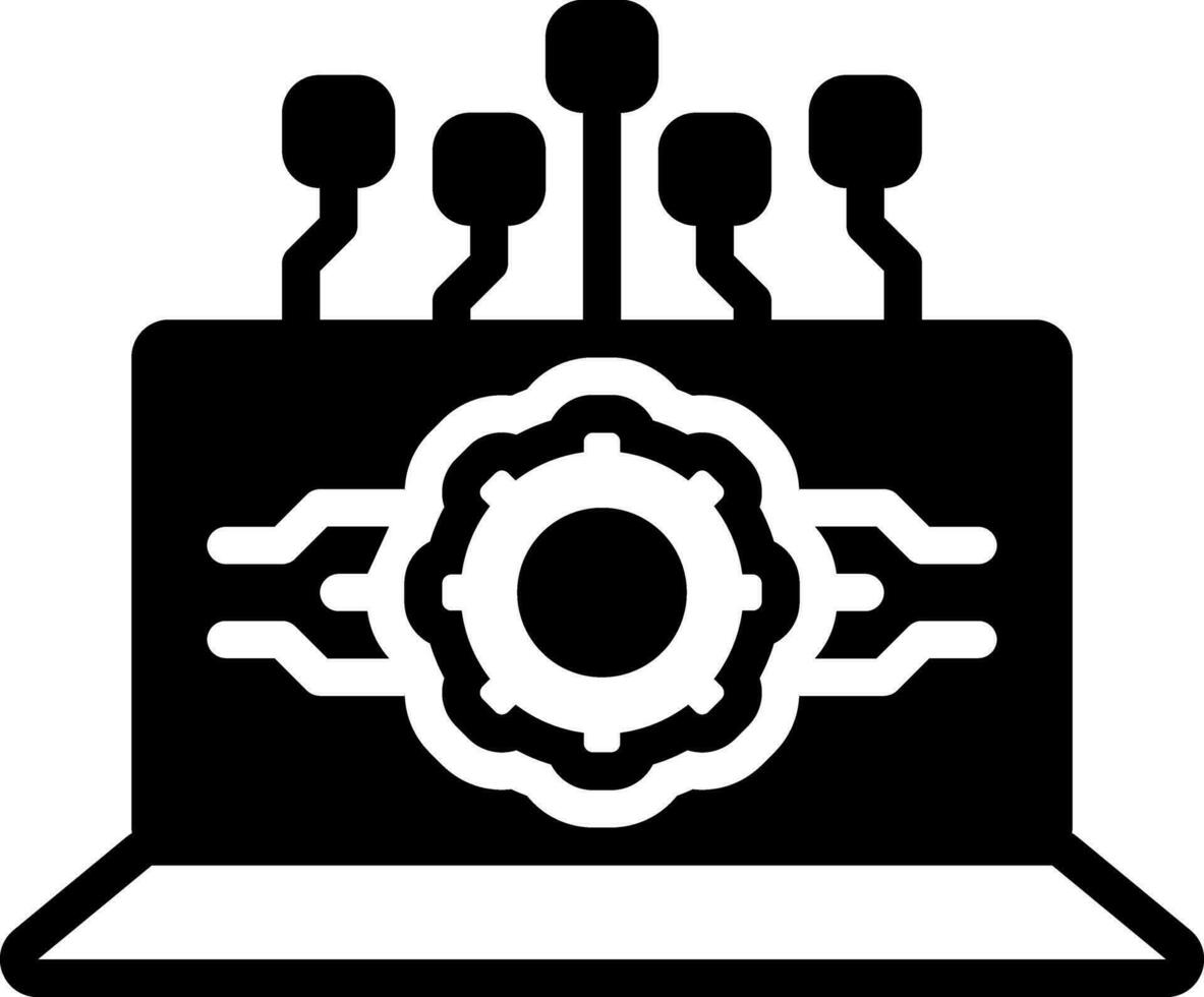 solid icon for api interface 25849849 Vector Art at Vecteezy