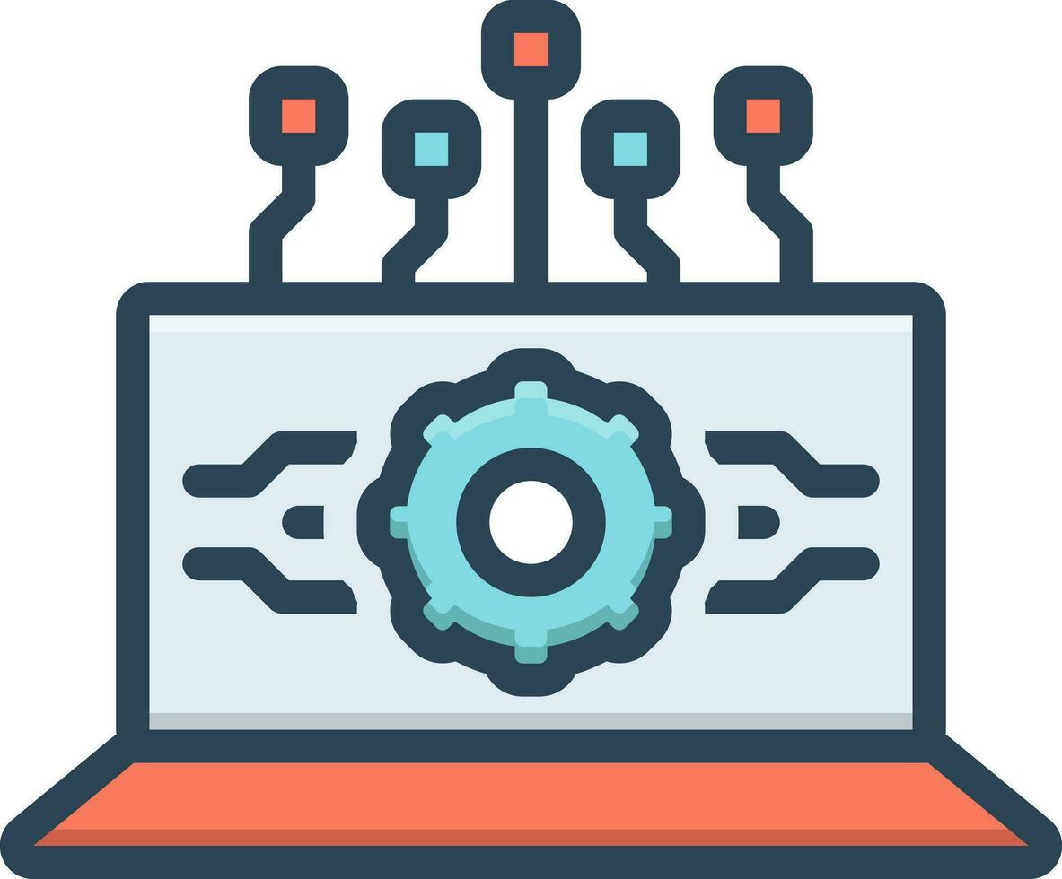 color icon for api interface 25849863 Vector Art at Vecteezy