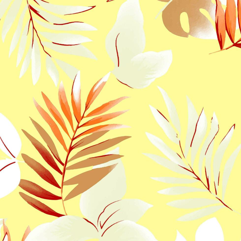 Adobe Illustrator ArtworkHawaian and floral beach abstract pattern suitable for textile and printing needs vector