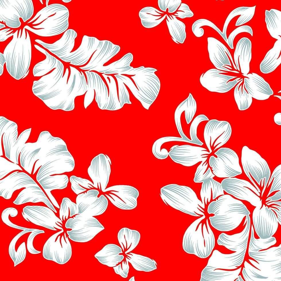 Adobe Illustrator ArtworkHawaian and floral beach abstract pattern suitable for textile and printing needs vector