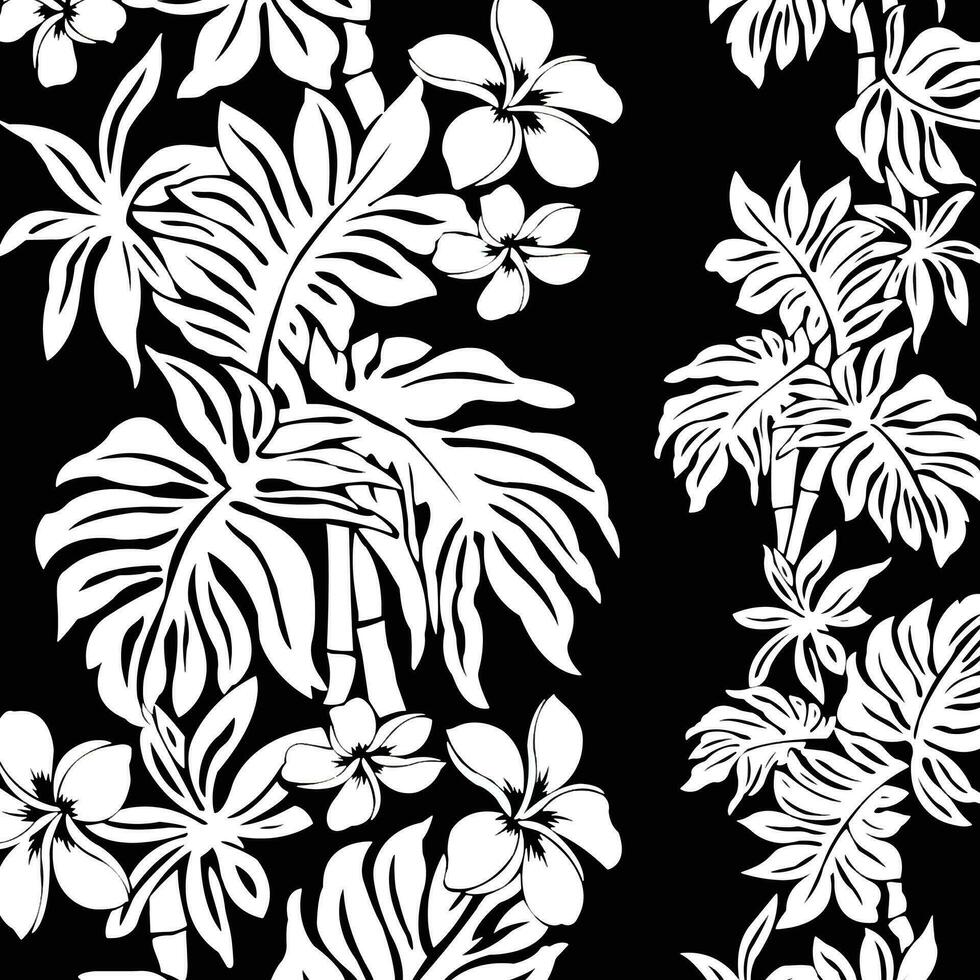 hawaiano y floral playa resumen modelo adecuado para textil y impresión necesidades vector