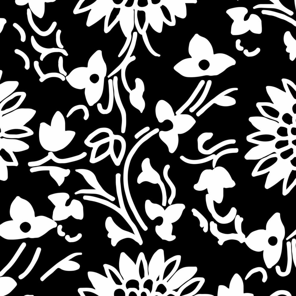 Hawaian and floral beach abstract pattern suitable for textile and printing needs vector