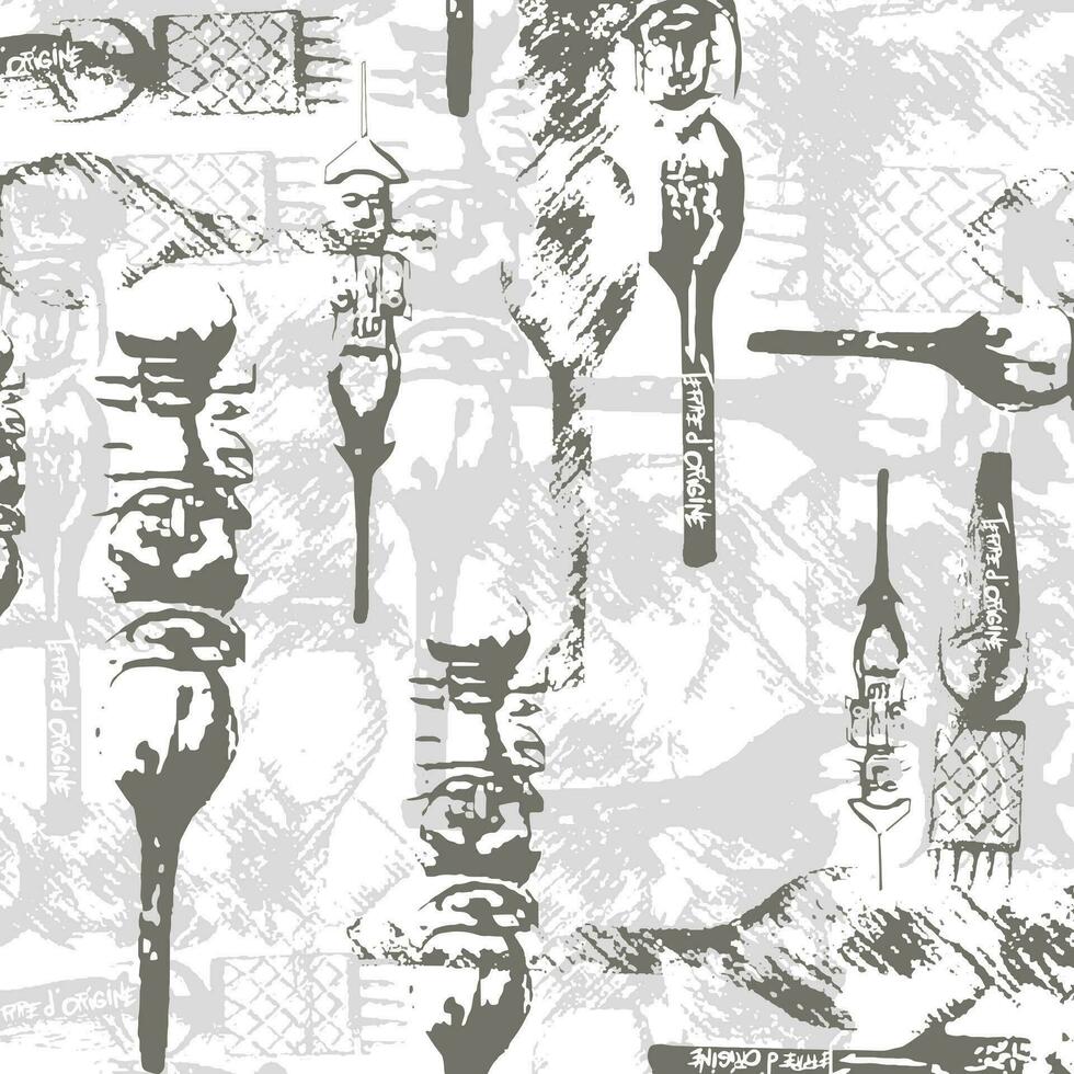 Hawaian and floral beach abstract pattern suitable for textile and printing needs vector
