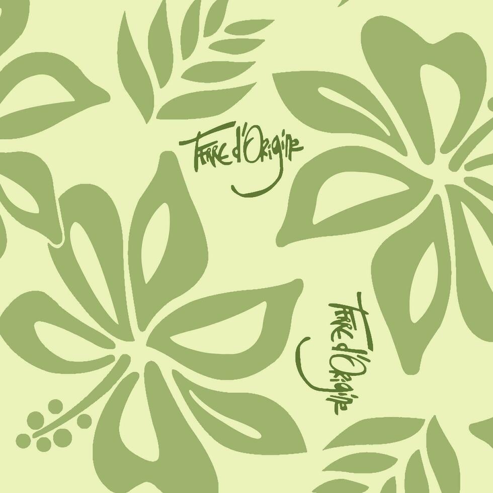 Hawaian and floral beach abstract pattern suitable for textile and printing needs vector