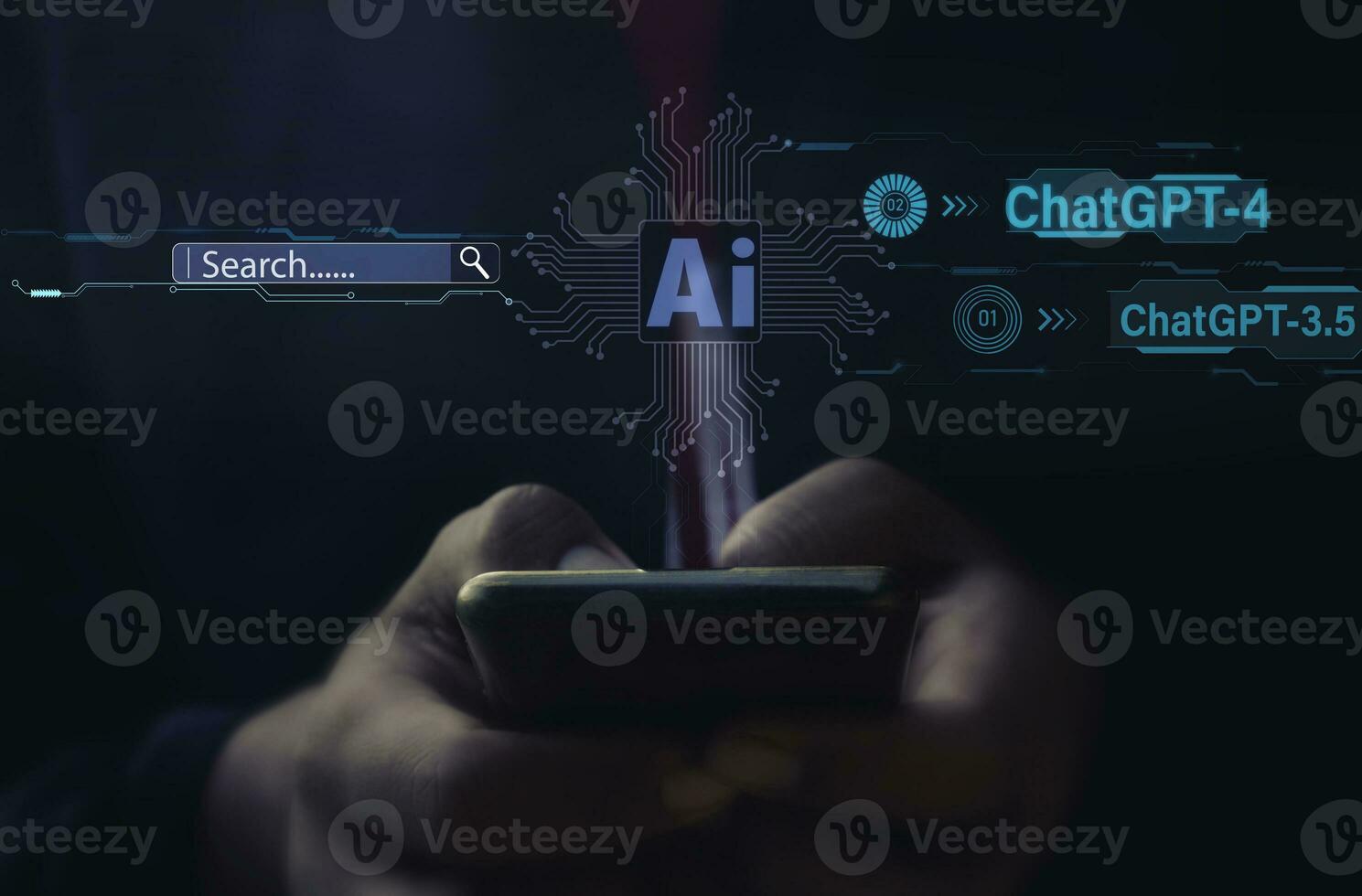 Hand use mobile phone and circle network communication technology for global.Data in the global computer social.telecommunication,earth cryptocurrency,Metaverse. photo