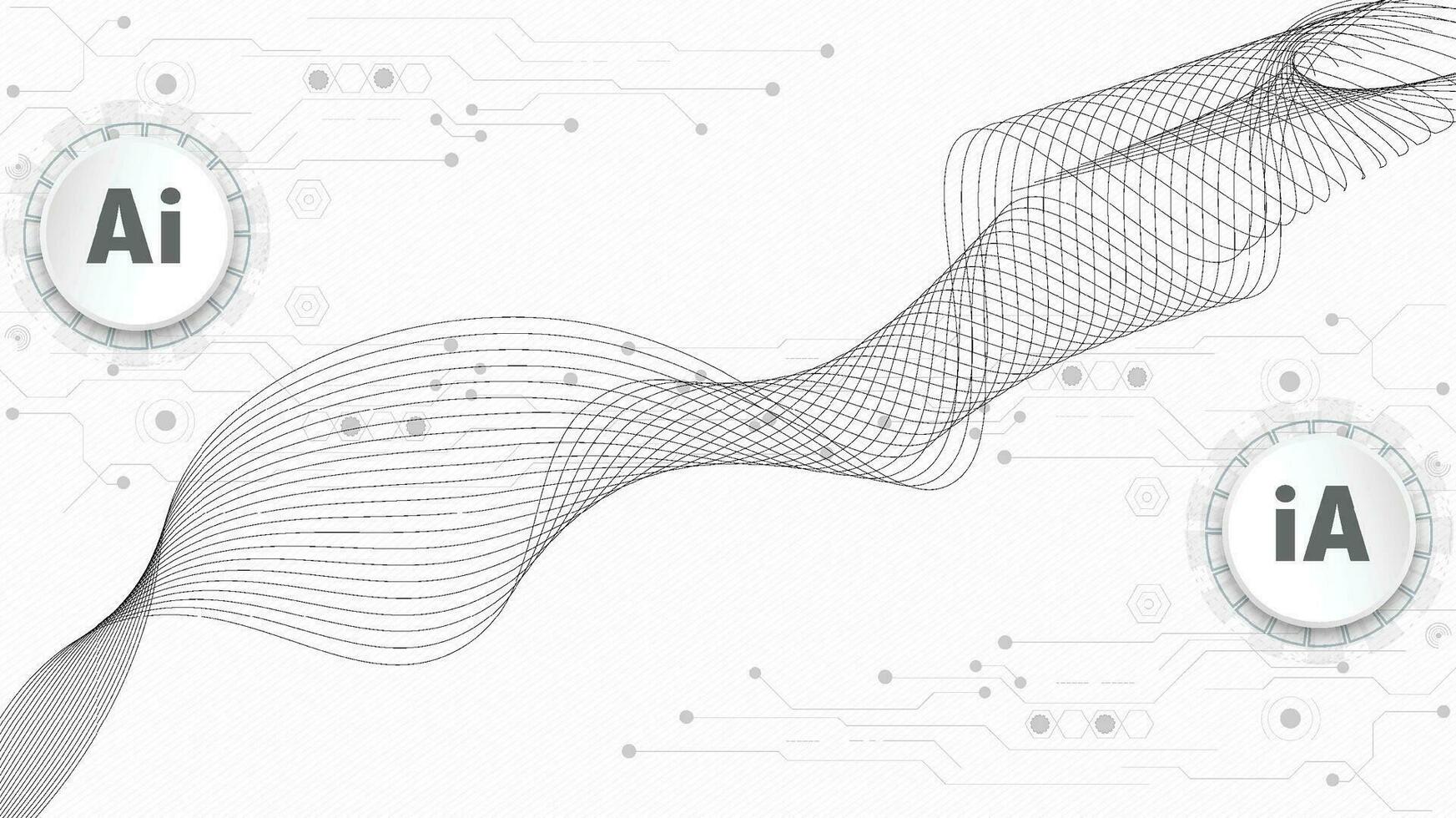 OpenAi and line technology network background. Smart AI or Artificial Intelligence vector illustration using Chatbot.Digital technology and Abstract background concept.