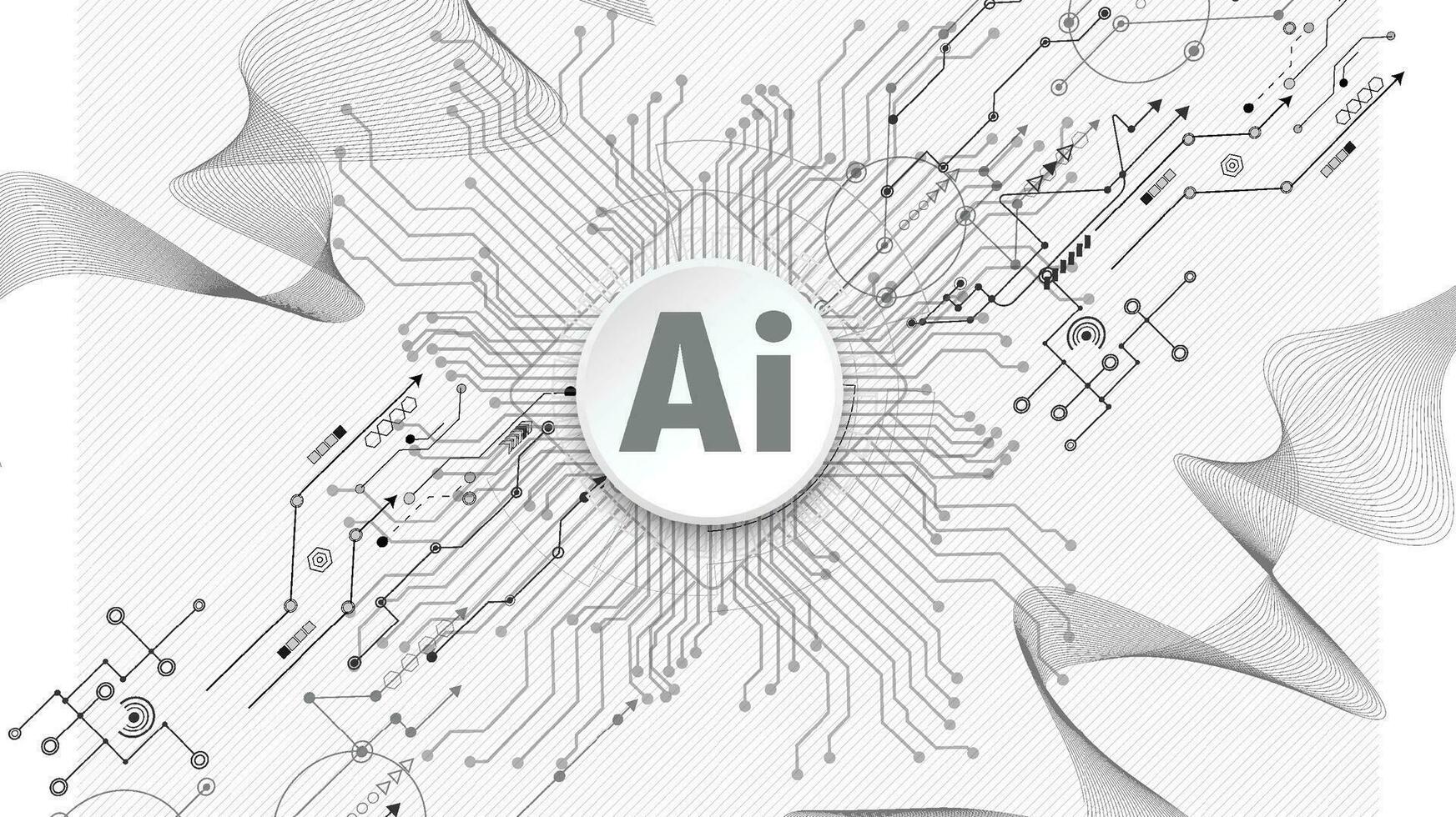 Chatbot OpenAi and line technology network background. Smart AI or Artificial Intelligence vector illustration using Chatbot.Digital technology and Abstract background concept.