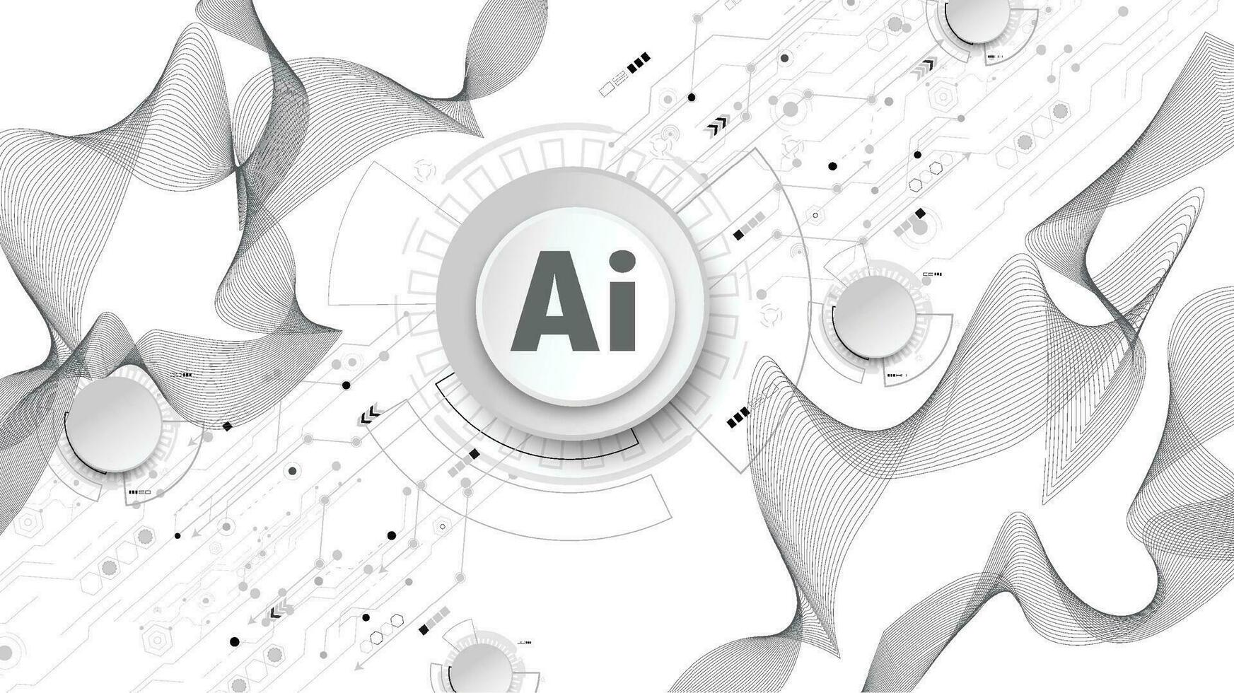 Chatbot OpenAi and line technology network background. Smart AI or Artificial Intelligence vector illustration using Chatbot.Digital technology and Abstract background concept.