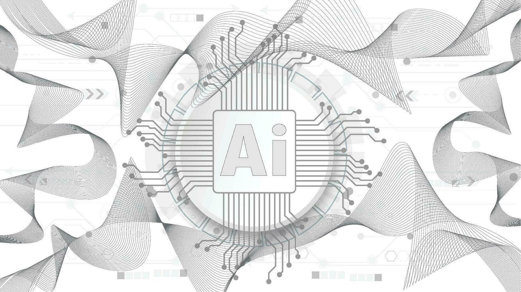 Chatbot OpenAi and line technology network background. Smart AI or Artificial Intelligence vector illustration using Chatbot.Digital technology and Abstract background concept.