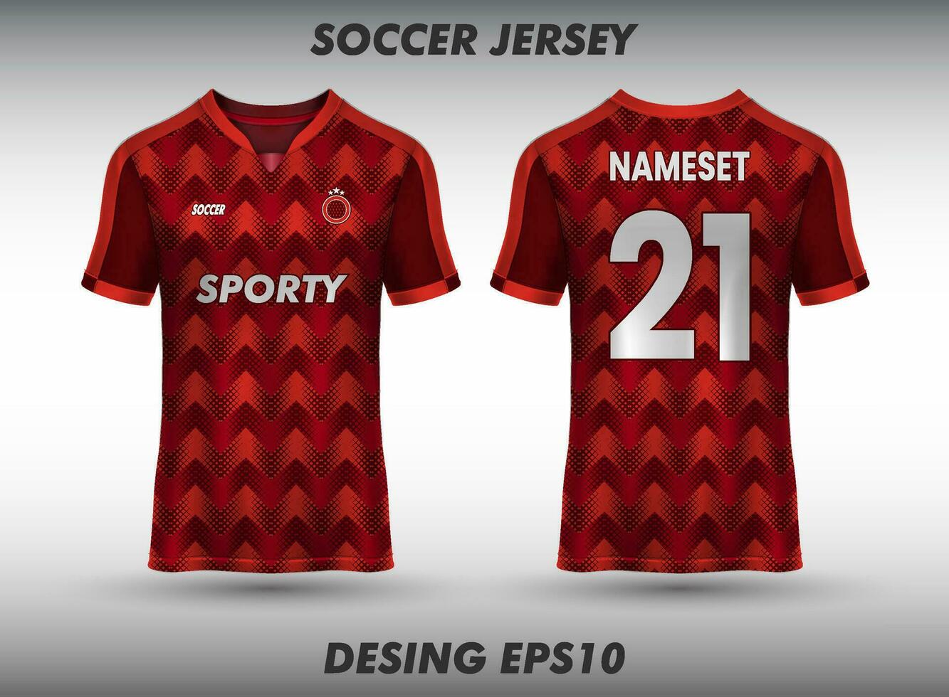 Soccer jersey design for sublimation sport t shirt design vector