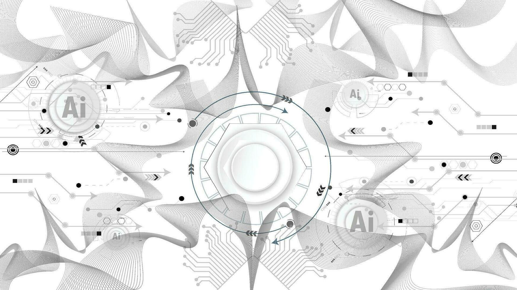 Chatbot OpenAi and line technology network background. Smart AI or Artificial Intelligence vector illustration using Chatbot.Digital technology and Abstract background concept.