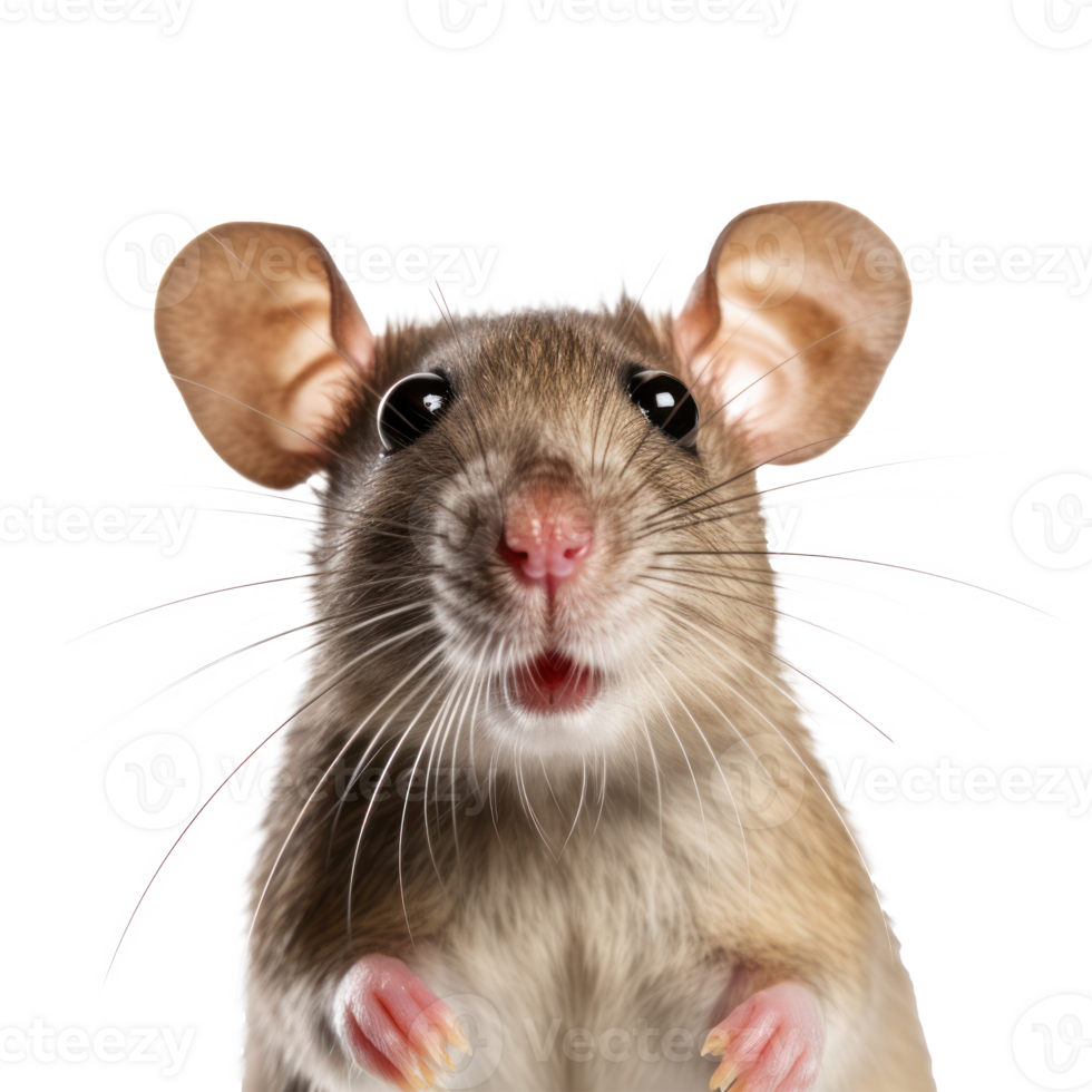 Rat face isolated. Illustration png