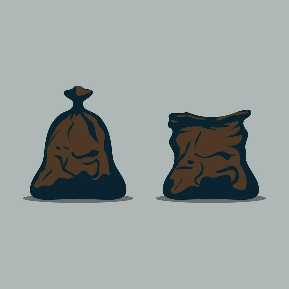 dirtbag vector object illustration flat