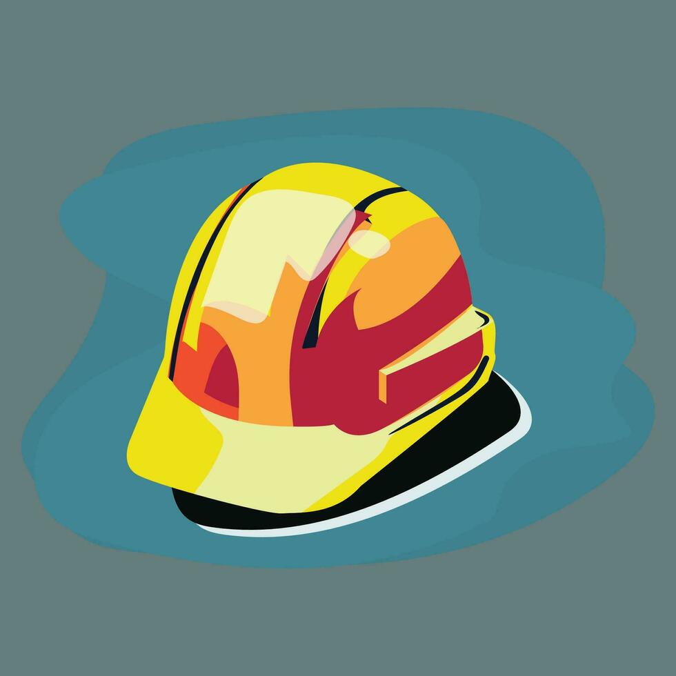 safety helm design object pop art vector