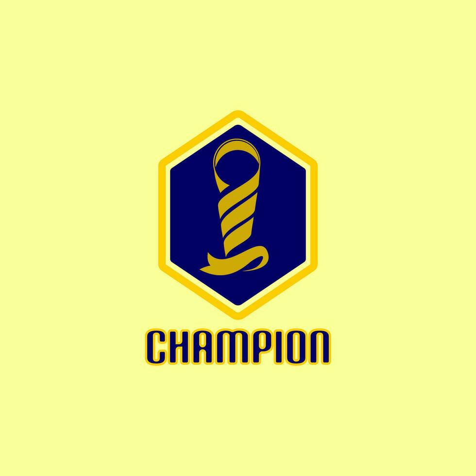 ribbon and champion vector