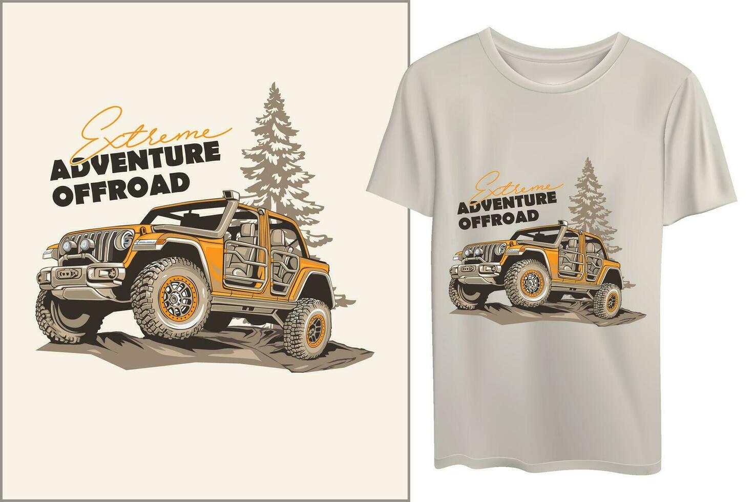 extreme adventure offroad high detailed vector and logo design for T Shirts etc