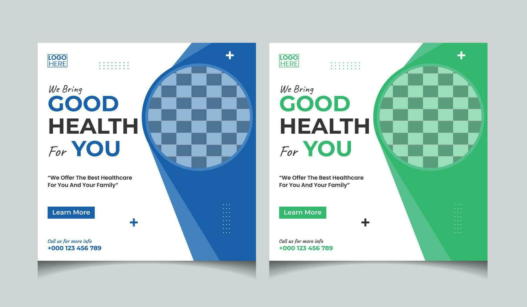 Medical Social Media Template vector