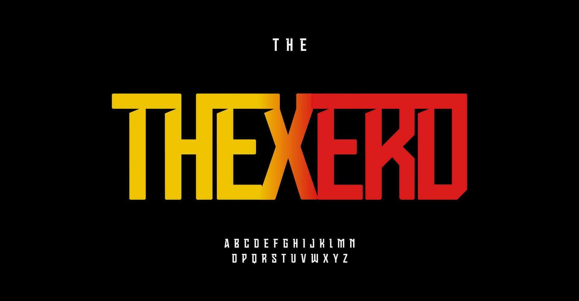 High alphabet slab serif letters sportswear font for logo