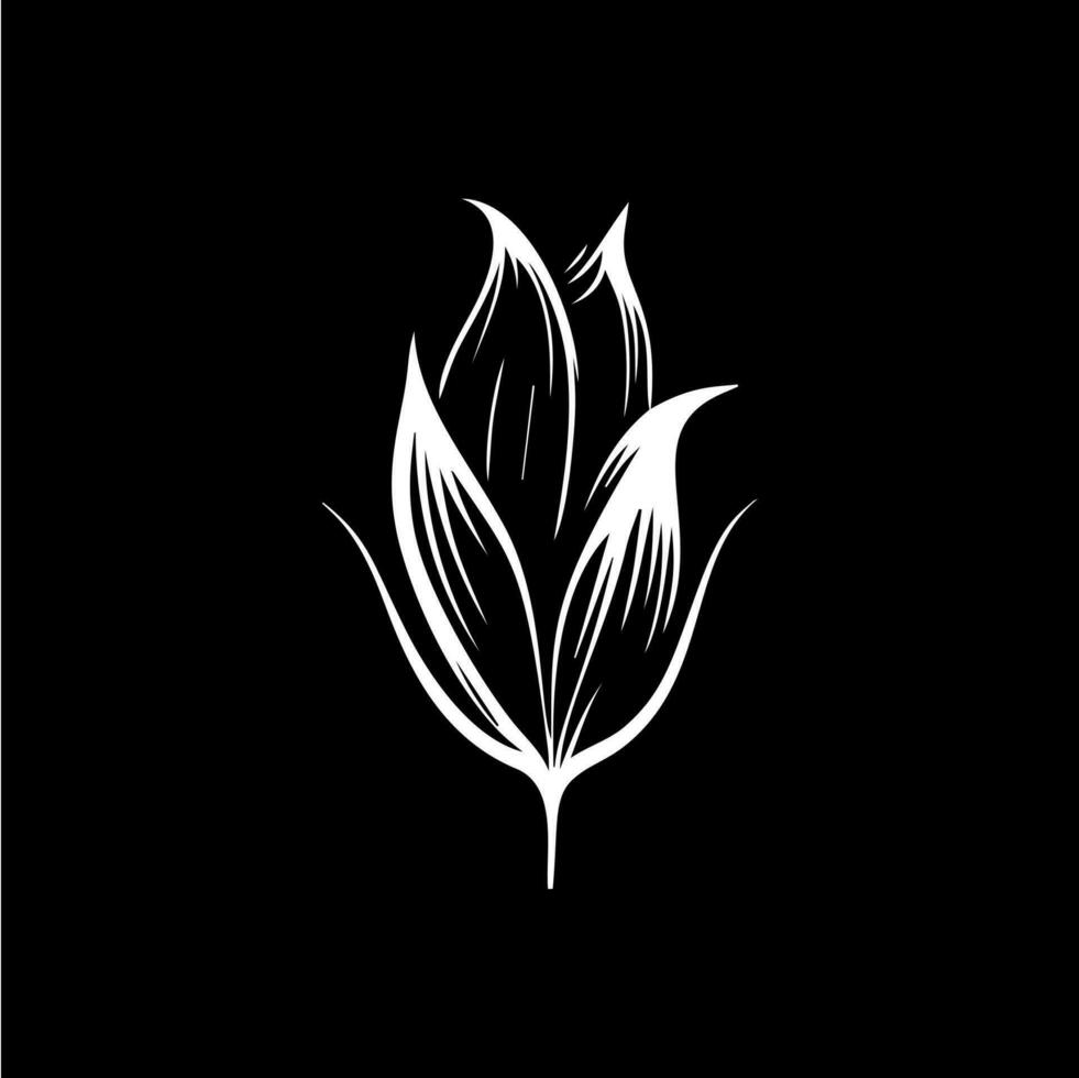 minimalista lirio de agua logo plantilla, blanco icono de lirio pétalos flor silueta en negro fondo, yoga logotipo concepto, cosmético emblema, tatuaje. vector ilustración