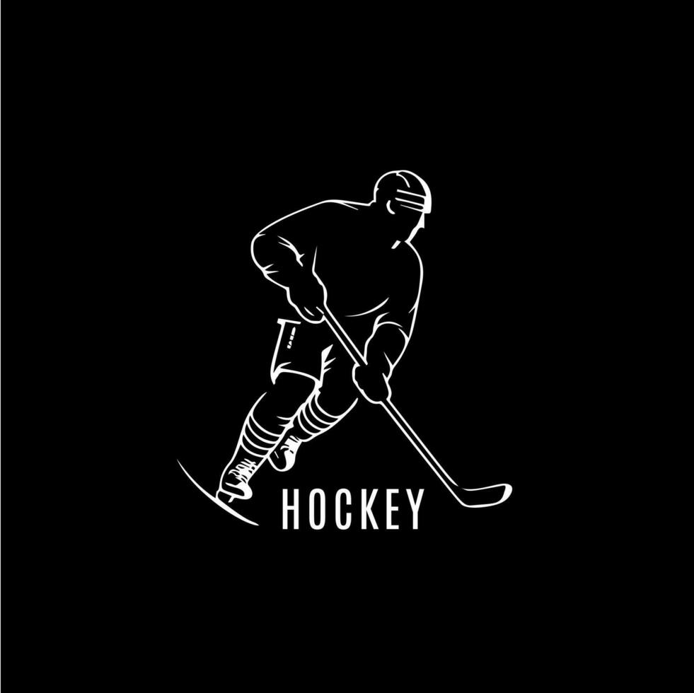 Basketball player skates white sport linear silhouette logo template, hand drawing tattoo sketch on black background. Vector illustration.