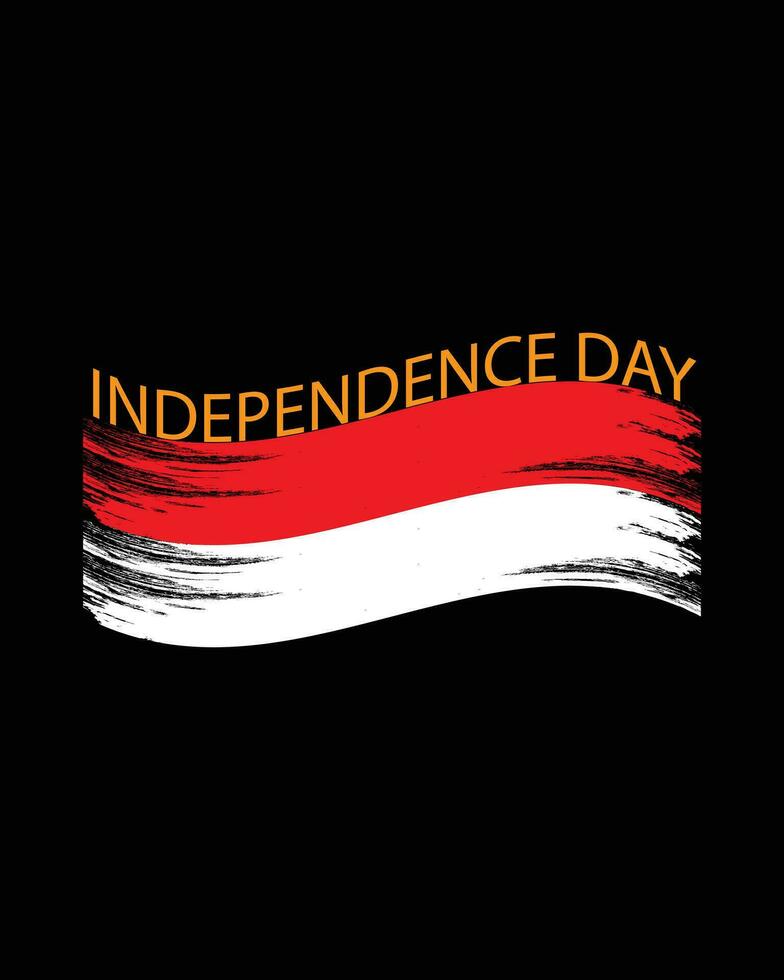 Indonesia independence day vector design with bird graphic illustration. suitable for t-shirt or sticker design.