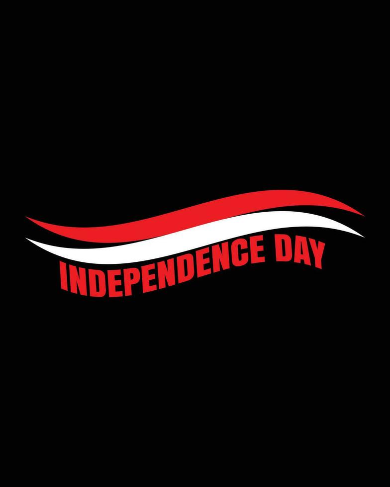 Indonesia independence day vector design with bird graphic illustration. suitable for t-shirt or sticker design.