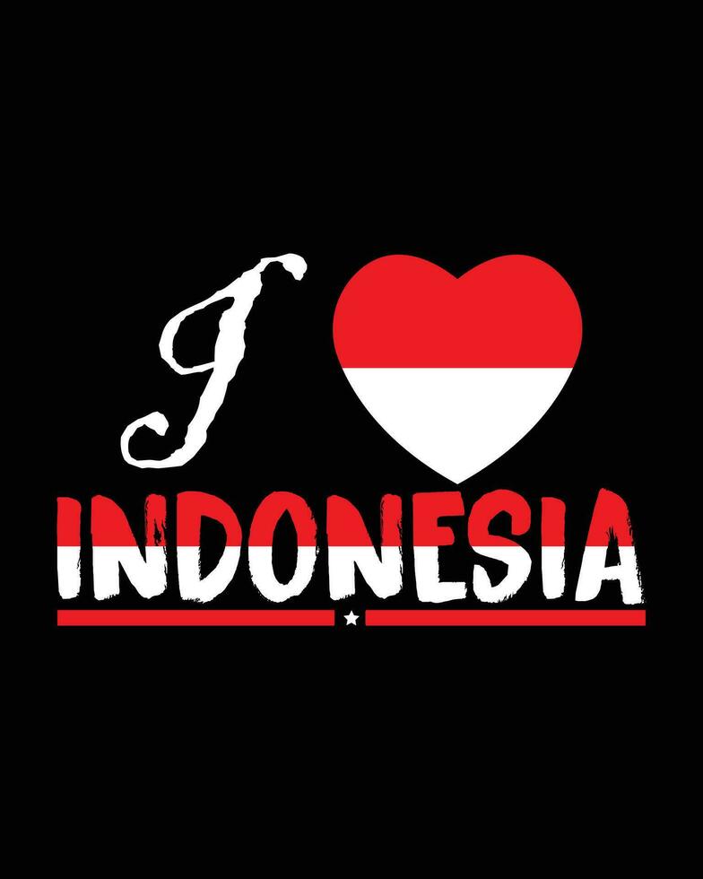 Indonesia independencia día vector diseño con pájaro gráfico ilustración. adecuado para camiseta o pegatina diseño.