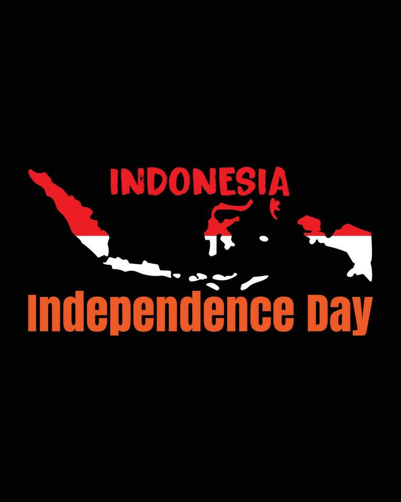 Indonesia independence day vector design with bird graphic illustration. suitable for t-shirt or sticker design.