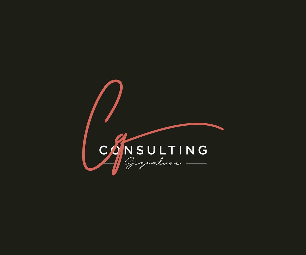 Initial CQ signature logo collection template vector. Hand drawn Calligraphy lettering Vector illustration.