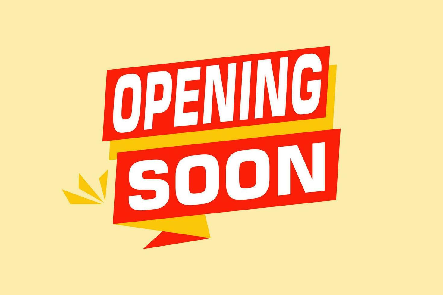 opening soon banner template design. Festive template can be used for invitation cards, flyers, posters. vector