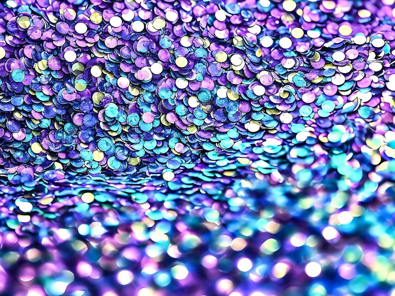 sequins close up macro abstract background with-blue sequins and lilac color photo