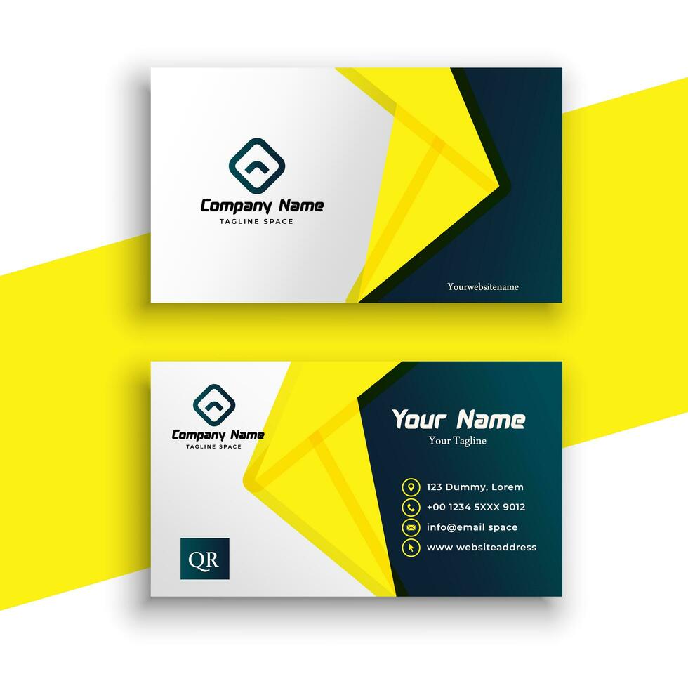 Business card modern design free vector in professional style free download photo