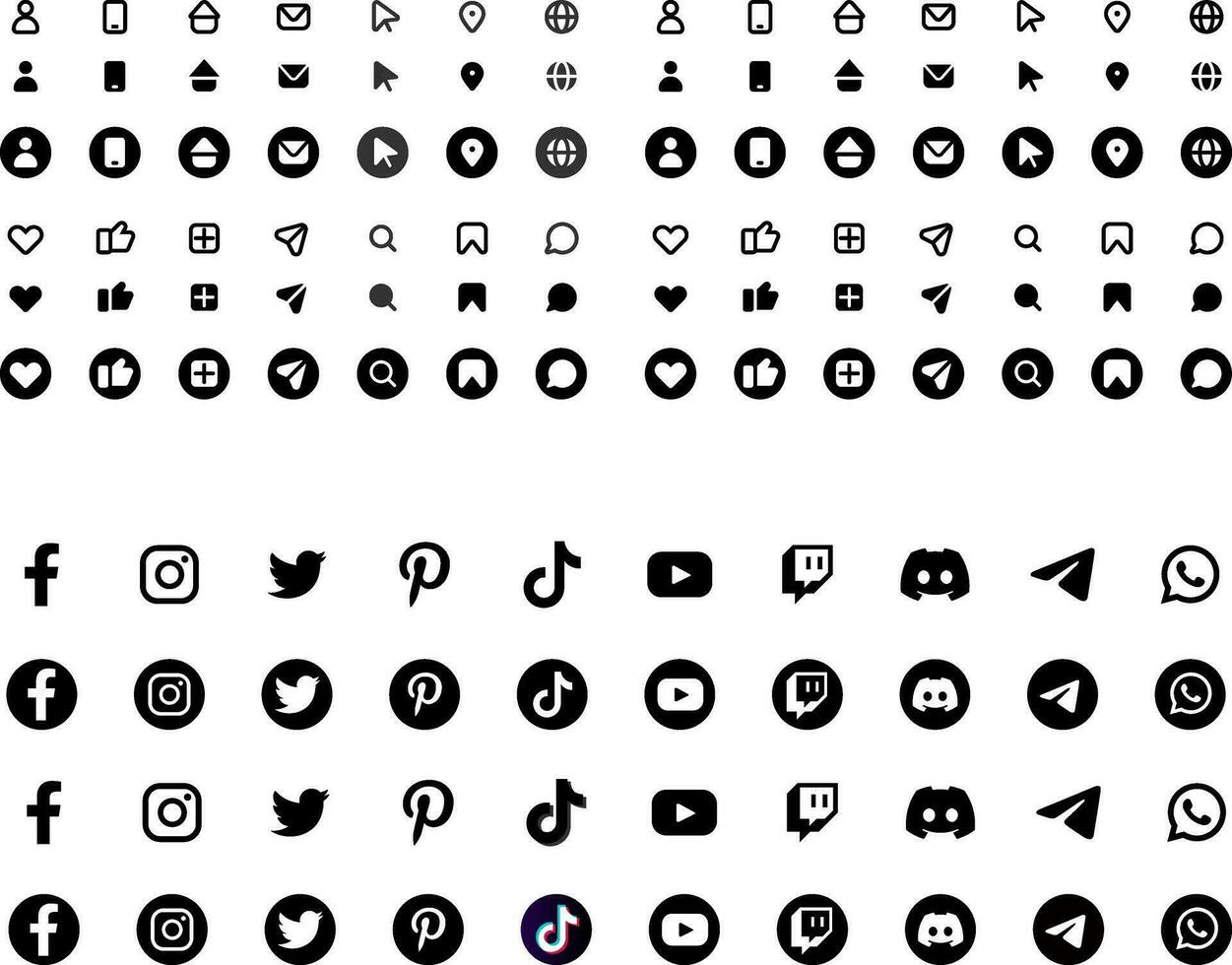 social medios de comunicación logos icono vector archivo gratis descargar