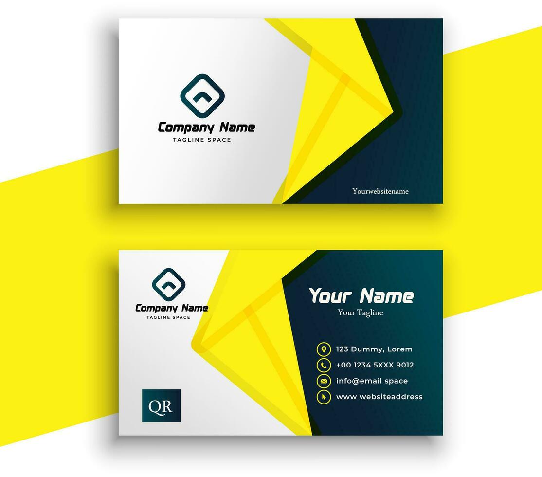 Business card modern design free vector in professional style free download