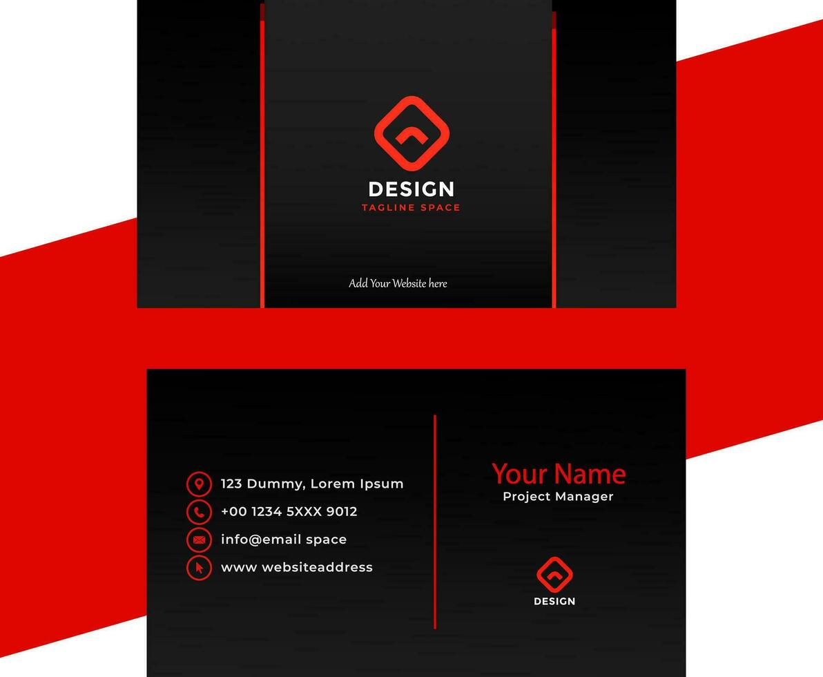 Luxuries Business card design professional style free download. vector