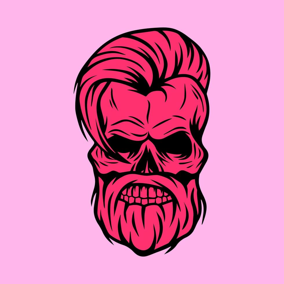 Clásico calaveras conjunto aislado. mano dibujado línea Arte vector ilustración. cráneo Clásico diseño para camisetas pegatinas y similar productos foto