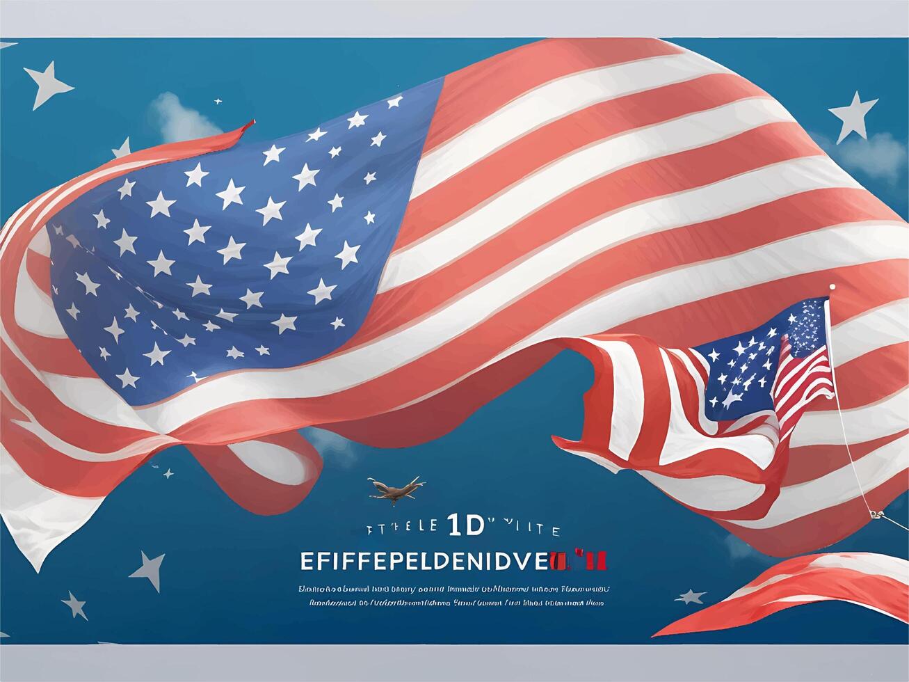 Happy Independence Day, The 4th of July national holiday for USA. vector illustration. Independence images for USA. Fourth of July Independence Day. Fourth of July background. USA Independence Day. photo