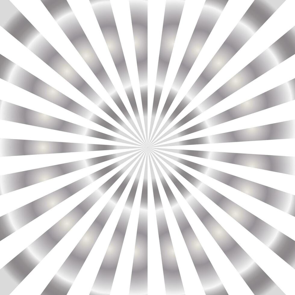 Gray swirling pattern background. Vortex starburst spiral twirl square. Helix rotation rays. Converging psychadelic scalable stripes. Vector illustration