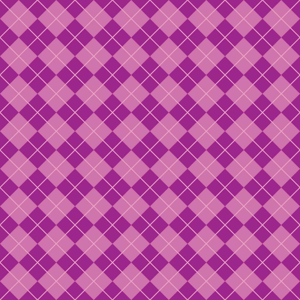 Simple Dark And Light Purple Seamless Argyle Pattern vector
