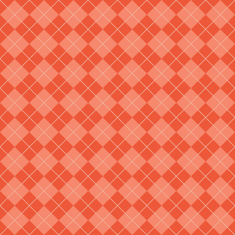 Simple Light Red Seamless Argyle Pattern vector
