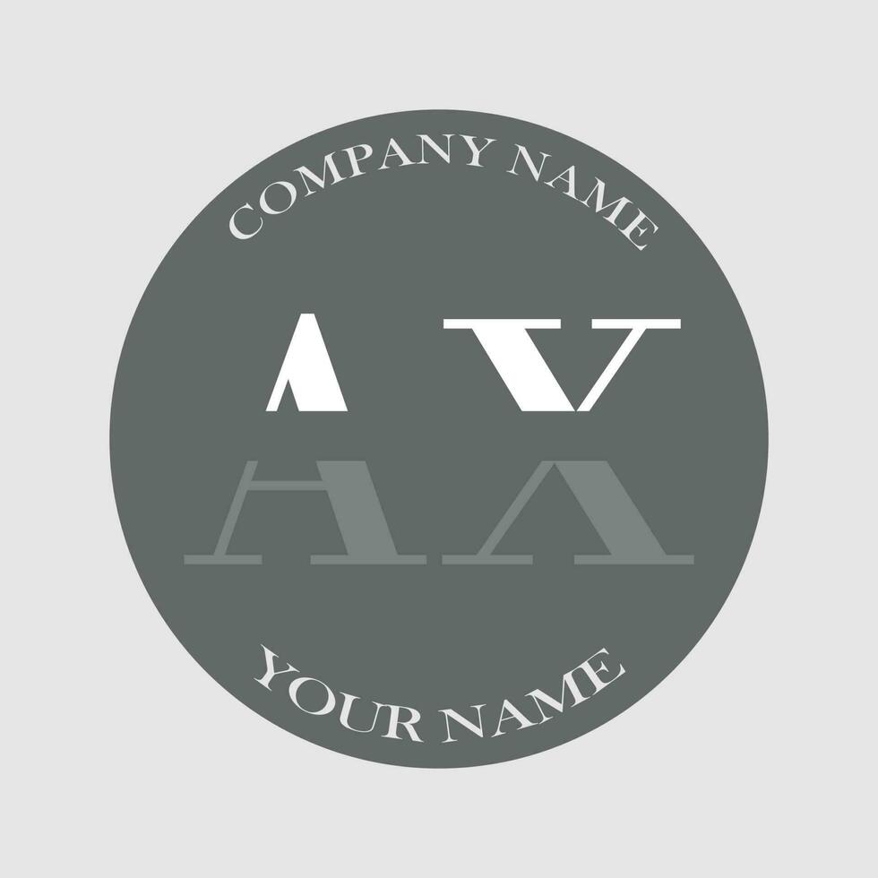 initial AX logo letter monogram luxury hand drawn vector