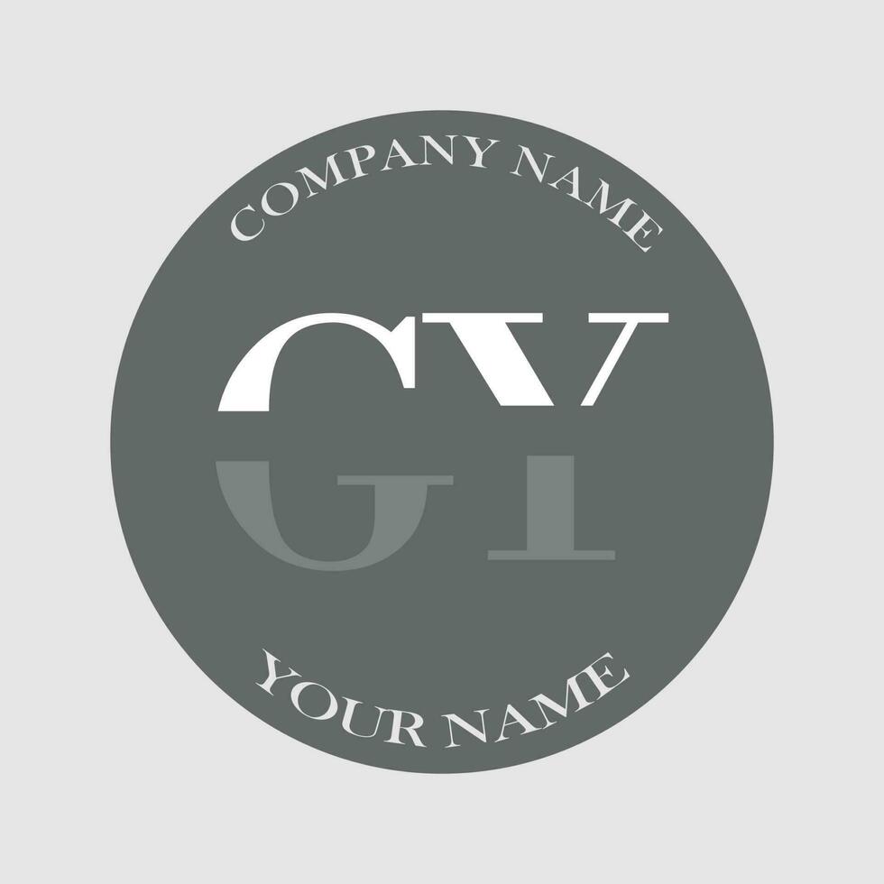 initial GY logo letter monogram luxury hand drawn vector