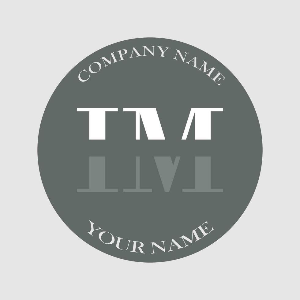 initial IM logo letter monogram luxury hand drawn vector