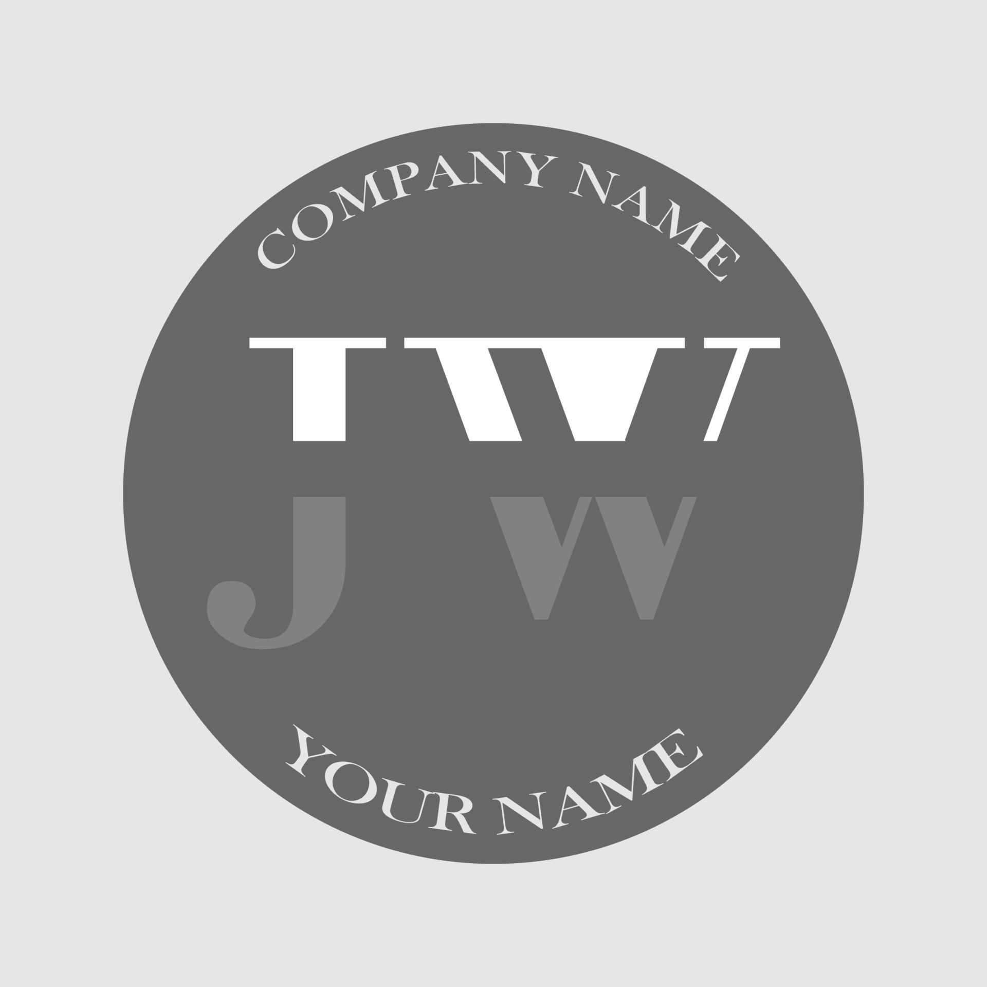 initial JW logo letter monogram luxury hand drawn 25853395 Vector Art ...